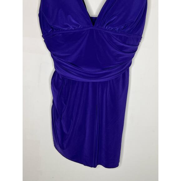 Magicsuit Celine Deep V-Neck One-Piece Swimdress Passion Women's Size 16 NWT - Picture 5 of 13